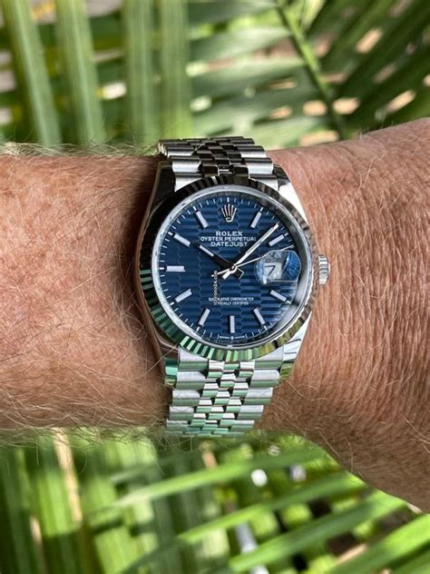 rolex datejust 36mm opinioni|rolex datejust 36mm on wrist.